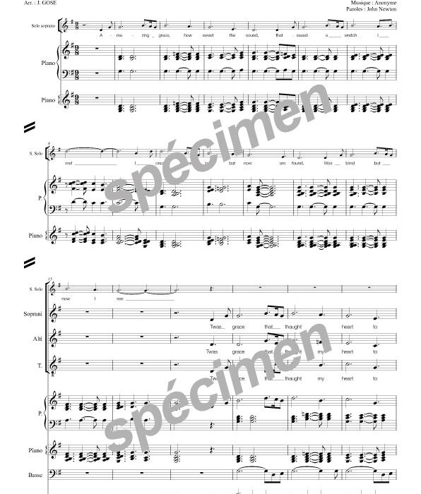 Amazing Grace (chant et orchestre)