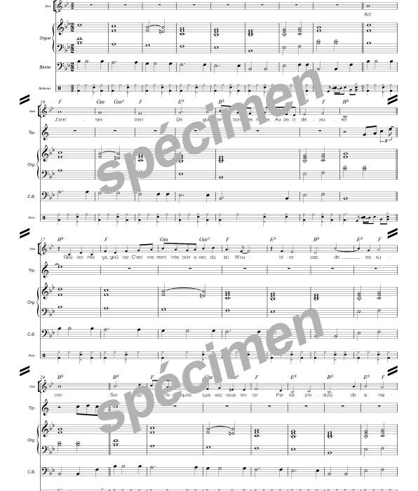 Les huitres (chant et orchestre)