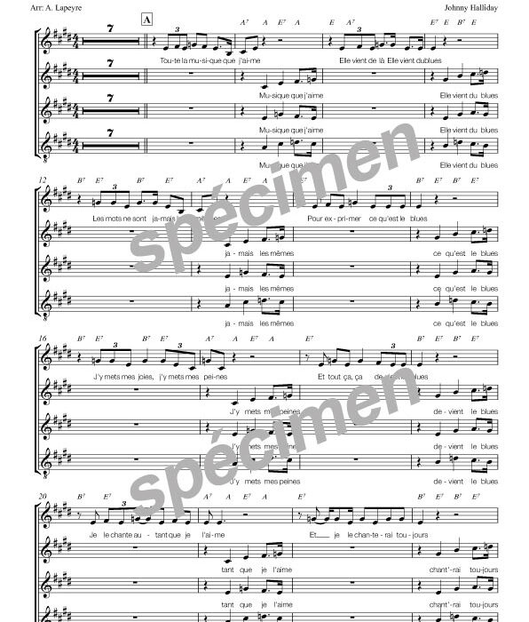 Toute la musique que j'aime (chant)