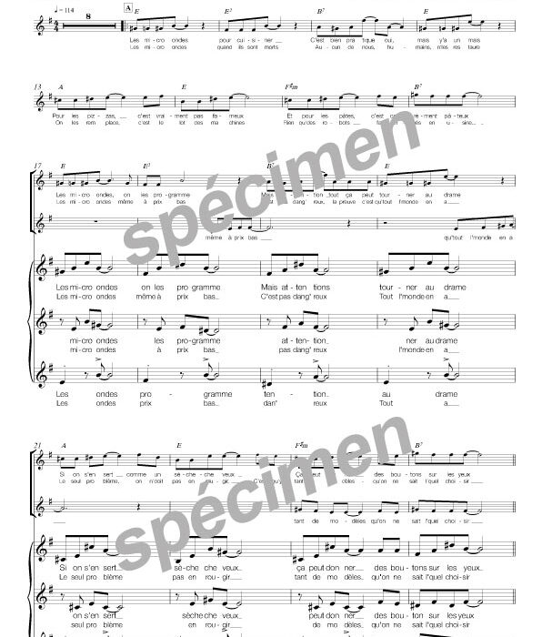 Les micro-ondes (chant)