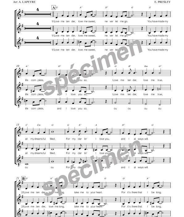 Love me tender (chant)