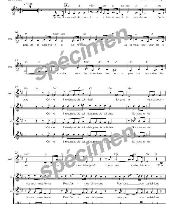 La Marseillaise de la paix (chant)