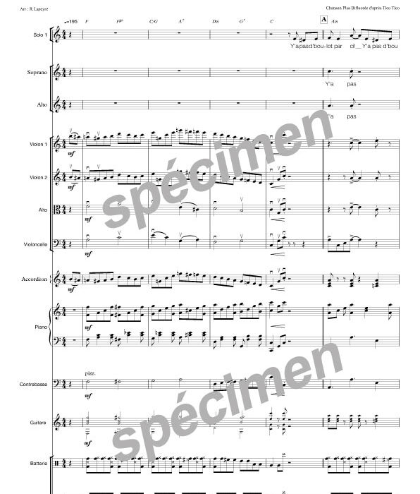 Y'a pas d'boulot (chant et orchestre)