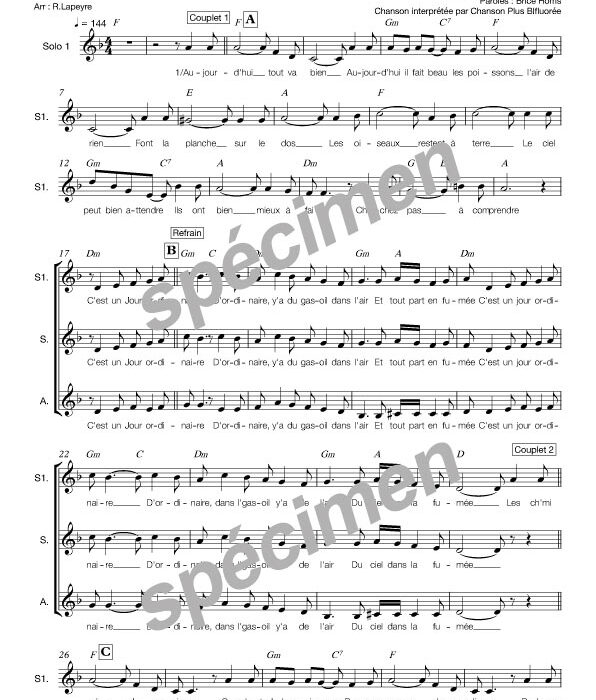 Jour ordinaire (chant)