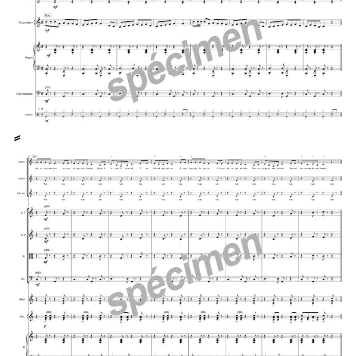 Le commerçant des rues légumes (chant et orchestre)
