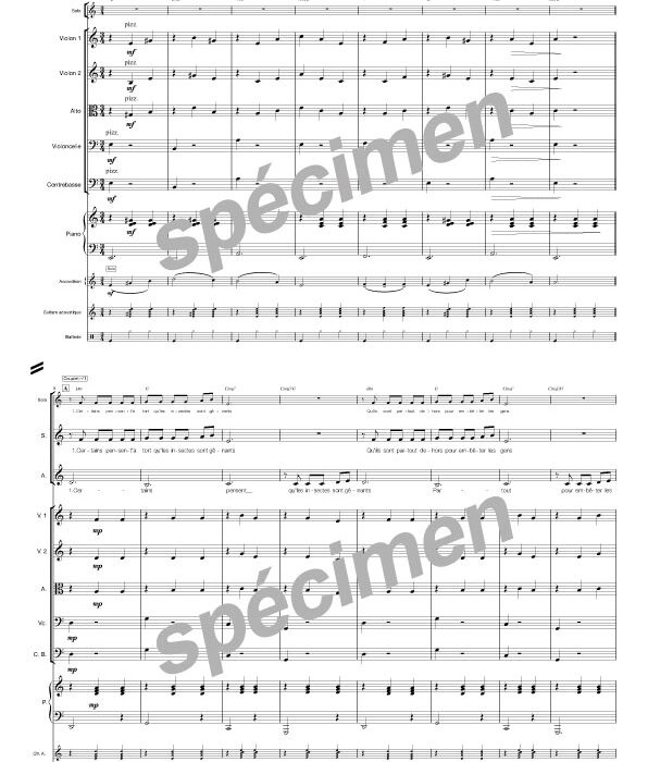 Les coccinelles (chant et orchestre)