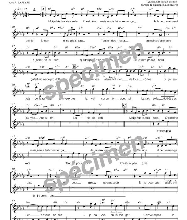 Moi je fais la vaisselle (chant)