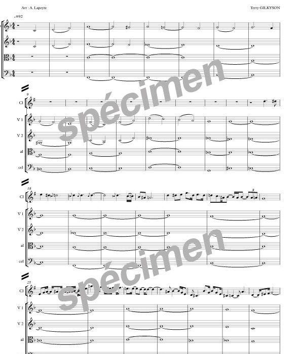 Il en faut peu pour être heureux (chant et orchestre)