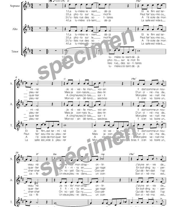 La dernière séance (chant)