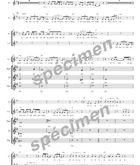 Au café des délices (chant)