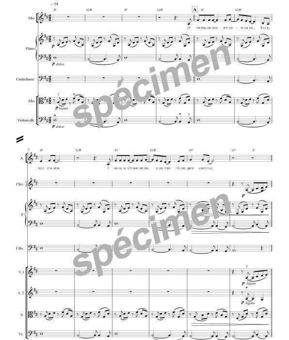 Bille de verre (chant et orchestre)