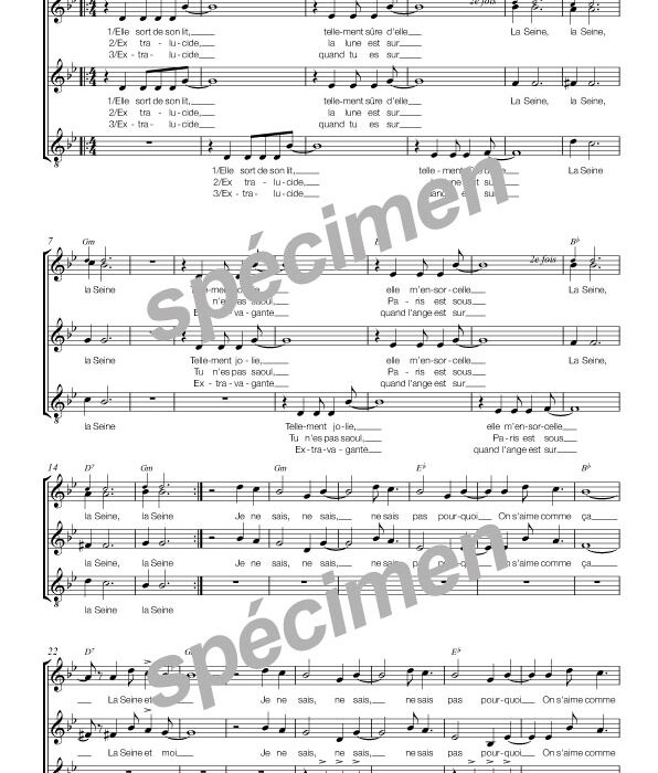 La Seine et moi (chant)