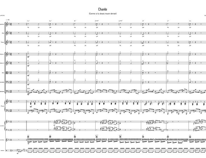 Chante comme si tu devais mourir demain (chant+orchestre)