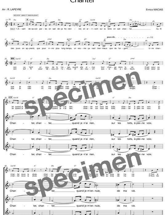 Chanter (chant)
