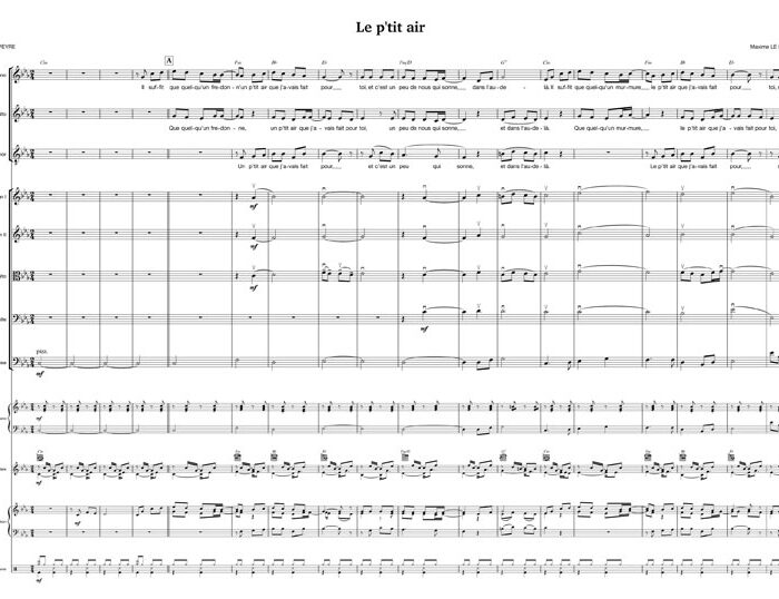 Le P'tit air (chant+orchestre)
