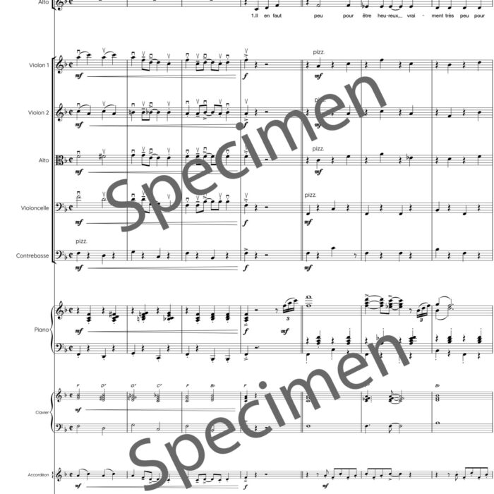 Il en faut peu pour être heureux 2 (chant et orchestre)
