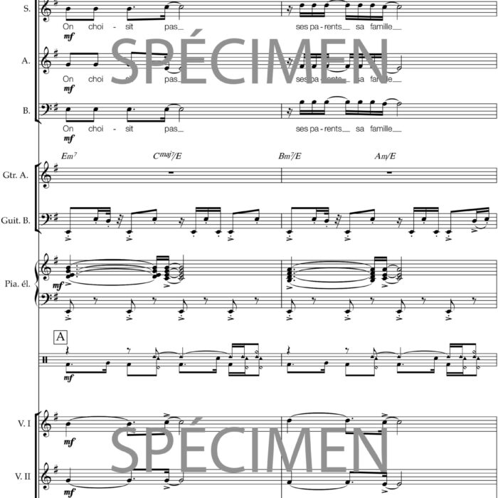 Né quelquepart (chant et orchestre)